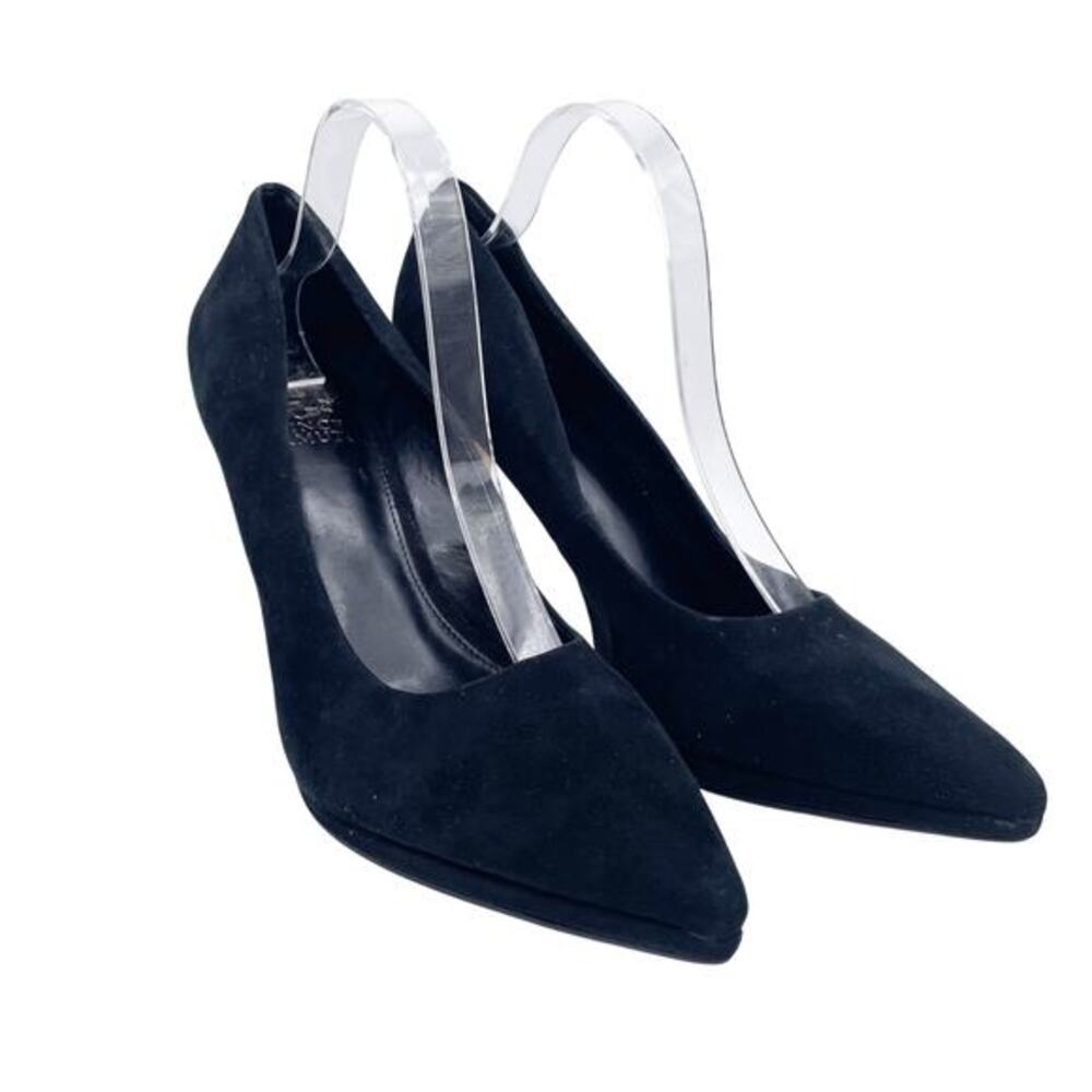 Vince Camuto Women's Puntolis Dress Platform Pumps Black Suede Size 9.5